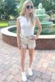 Stitched Shorts Taupe