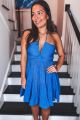 Halter Ruched Dress