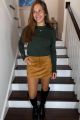 Suede Skirt