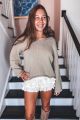 V-Neck Sweater Taupe