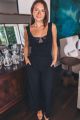 Stretchy Textured Wide Leg Pants Black
