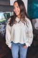 Cropped Sweatshirt Cream