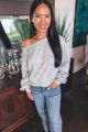 Cropped Sweatshirt Grey