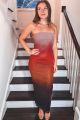 Ombre Tube Maxi Dress Coral