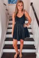 Pintuck Fit & Flare Dress