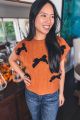 Cable Knit Sweater Vest With Bows