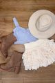 Linen Bandeau Blue