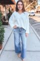 High Rise Wide Leg Denim Medium
