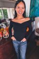 Off The Shoulder Wrap Top