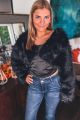Cropped Fur Jacket