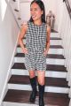 Houndstooth Shorts Black