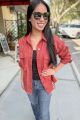 Distressed Button Down Jacket