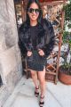 Tweed & Sequin Mini Skirt Black