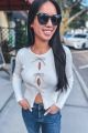 Bow Detailed Sweater Cream