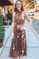 Floral Maxi Dress Mocha