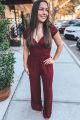 Ruched Wide Leg Jumpsuit