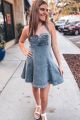 Denim Halter Dress