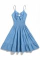 Ring Detailed Dress Aqua