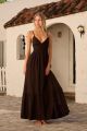 Triangle Maxi Dress Espresso