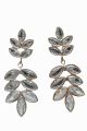 Crystal Earrings Silver