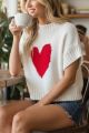 Heart Sweater Ivory