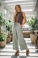 Drop Sleeve Knit Blouse Brown