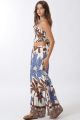 Print Wide Leg Pants Ivory