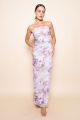 Ruched Floral Maxi Dress