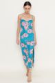 Floral Midi Bodycon Teal
