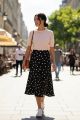 Polkda Dot Skirt Black