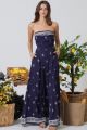 Strapless Print Jumpsuit