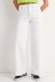 Front Pocket Wide Leg Jean White