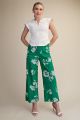 Print Pants Green