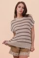 Striped Summer Sweater Natural