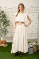 Pleated Maxi Skirt