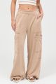 Wide Leg Sweatpants Taupe
