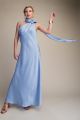 Draping Satin Gown