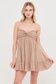 Strapless Sun Dress Brown