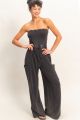 Strapless Jumpsuit Black