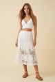Crochet Maxi Skirt Off White