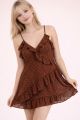 Polka Dot Dress Brown