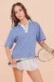 Striped Top Blue