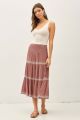 Embroidered Maxi Skirt