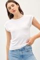 Ribbed Tee White