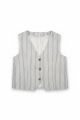 Striped Vest Grey