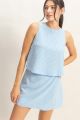 Gingham Tank Blue