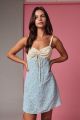 Tie Back Floral Print Mini Dress Blue