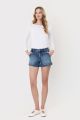 High Rise Patched Shorts