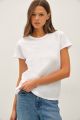 Burnout Crewneck Tee White
