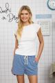 Ribbed Crop Top White